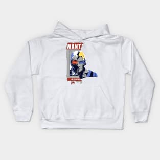 Soldier 76 Wanted Kids Hoodie